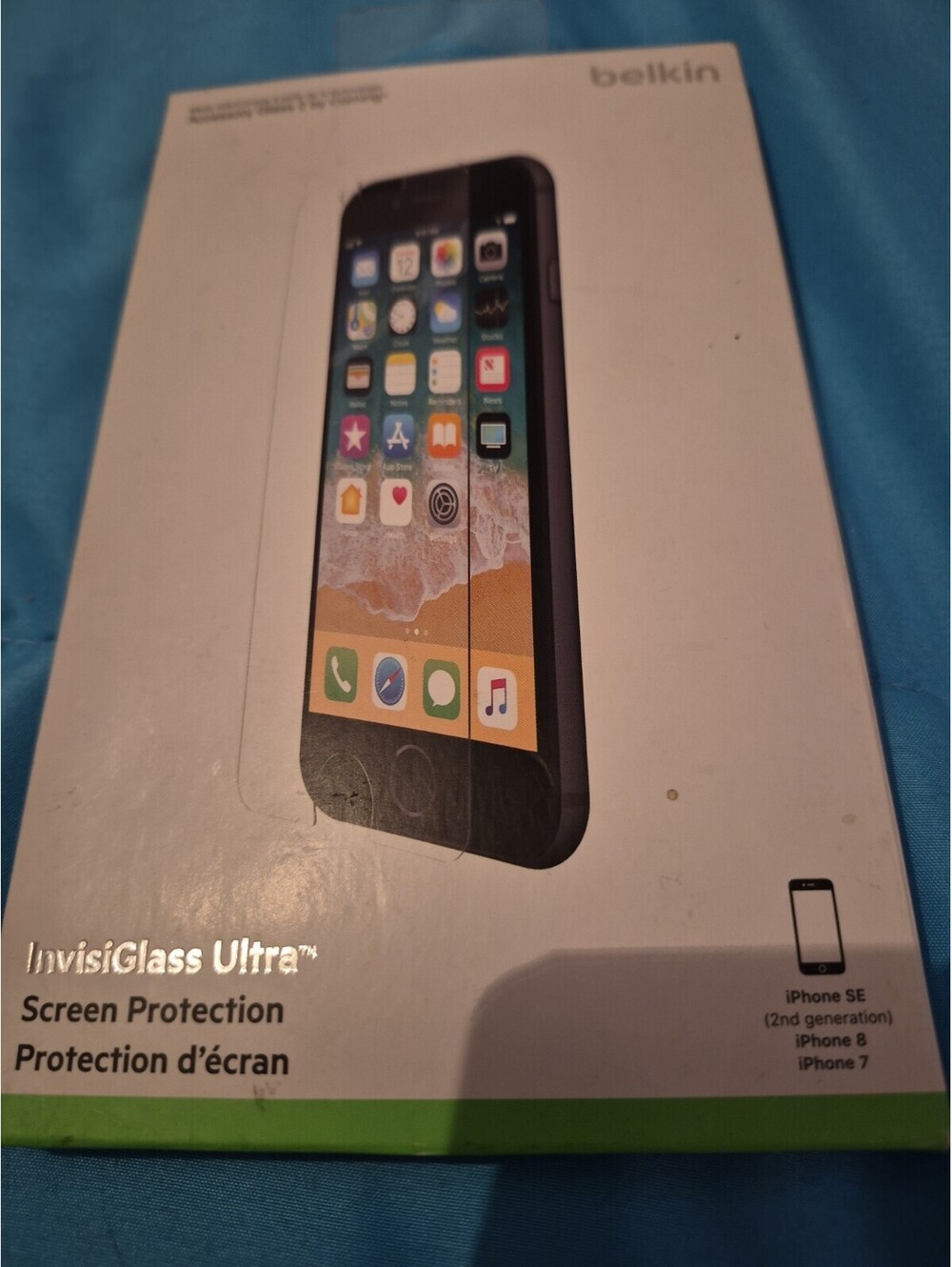 iphone 7  Or 8 invisiglass Ultra Belkin new pk